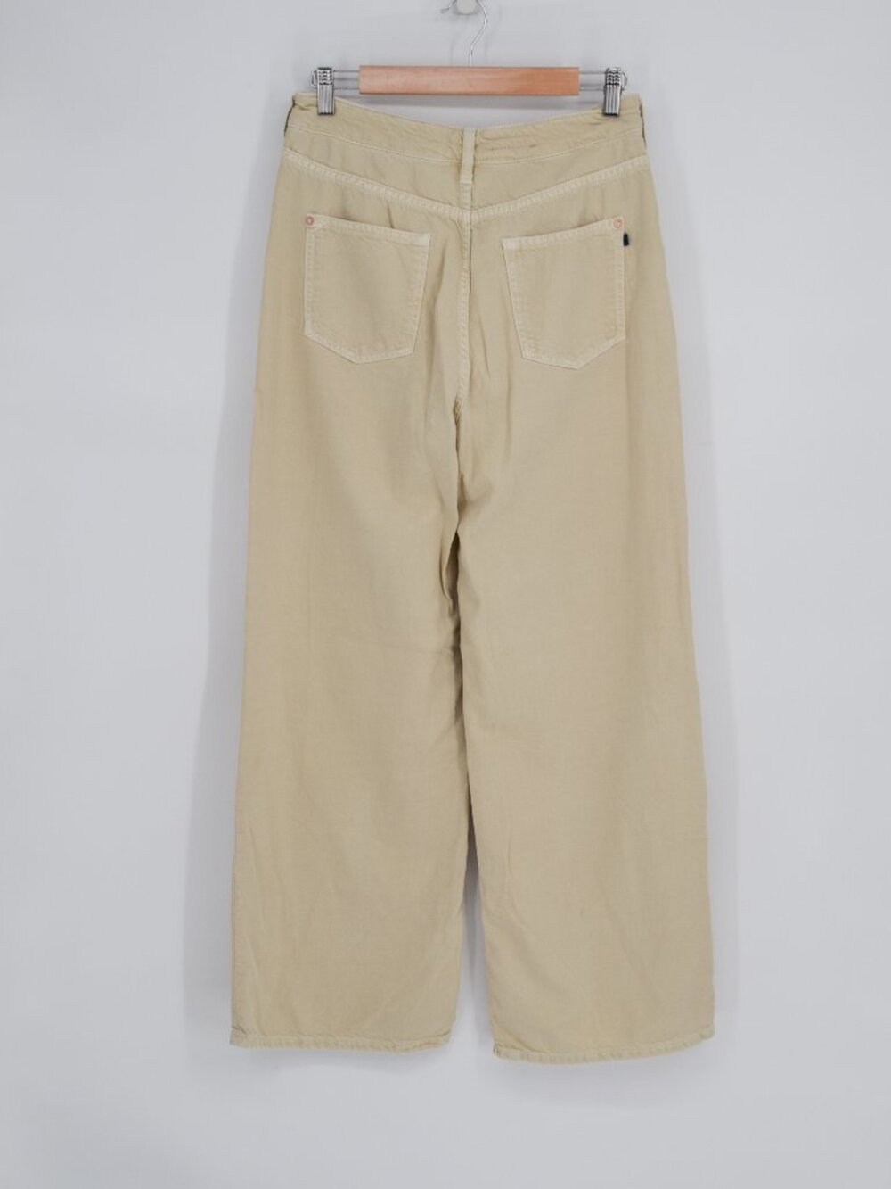 Anthropologie Pilcro The Annie Wide Leg Jeans 29 Natural Khaki Baggy High Rise - Picture 2 of 9